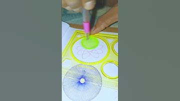 😘 How m any rotations did || the pen make in total ⚡ Spirograph Art 🎨 #spirograph #funny 64