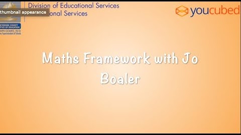 Math Framework with Jo Boaler