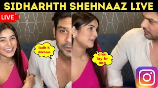 Sidharth Shukla & Shehnaaz Gills Live Instagram Video