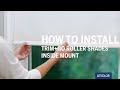 How to Install LEVOLOR Trim+Go™ Fabric, Solar, and Vinyl Shades - Inside Mount