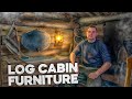 Log Cabin build, Chainsaw interior trim, Shelter long term building