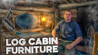 Log Cabin build, Chainsaw interior trim, Shelter long term building
