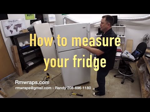 How to measure a Fridge for wrapping Jan 2020