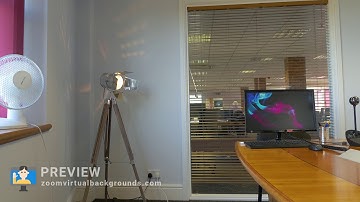 Private Office Zoom Virtual Background Preview