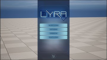 UE5 Lyra How To Setup Your Own Main Menu Background