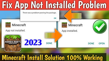 😢 minecraft app not installed problem solve 2023 | minecraft app not installed