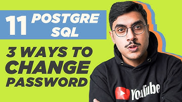 How to CHANGE  User PASSWORD in postgresql