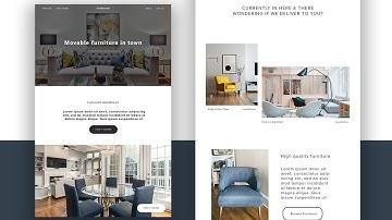 Modern Furniture Full Website Design 2021 - UI UX Interaction - Adobe Photoshop