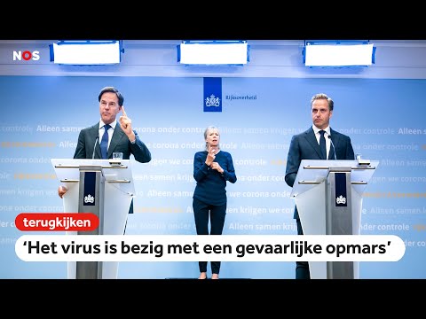 TERUGKIJKEN: Persconferentie premier Rutte en minister De Jonge