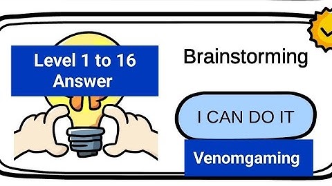 Brain Out Brainstorming Full Solution || Level 1 to 16 ||#brainout #gaming #venomgaming