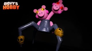 Spider Piggy (LED Eyes) ➤ Roblox Piggy Boss (Fanmade) ★ Polymer Clay Tutorial