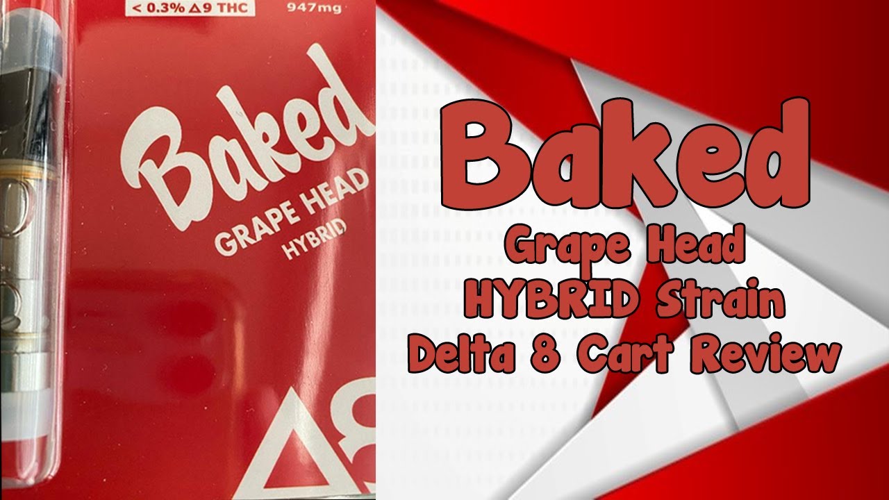 Baked - Grape Head Delta 8 cartridge review