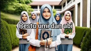 karaoke kubangga jadi santriwati #karaoke #liriklagu #santri
