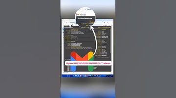 Get a list of KEYBOARD SHORTCUTS for GMAIL in desktop | Open Keyboard Shortcuts Menu. #gmail