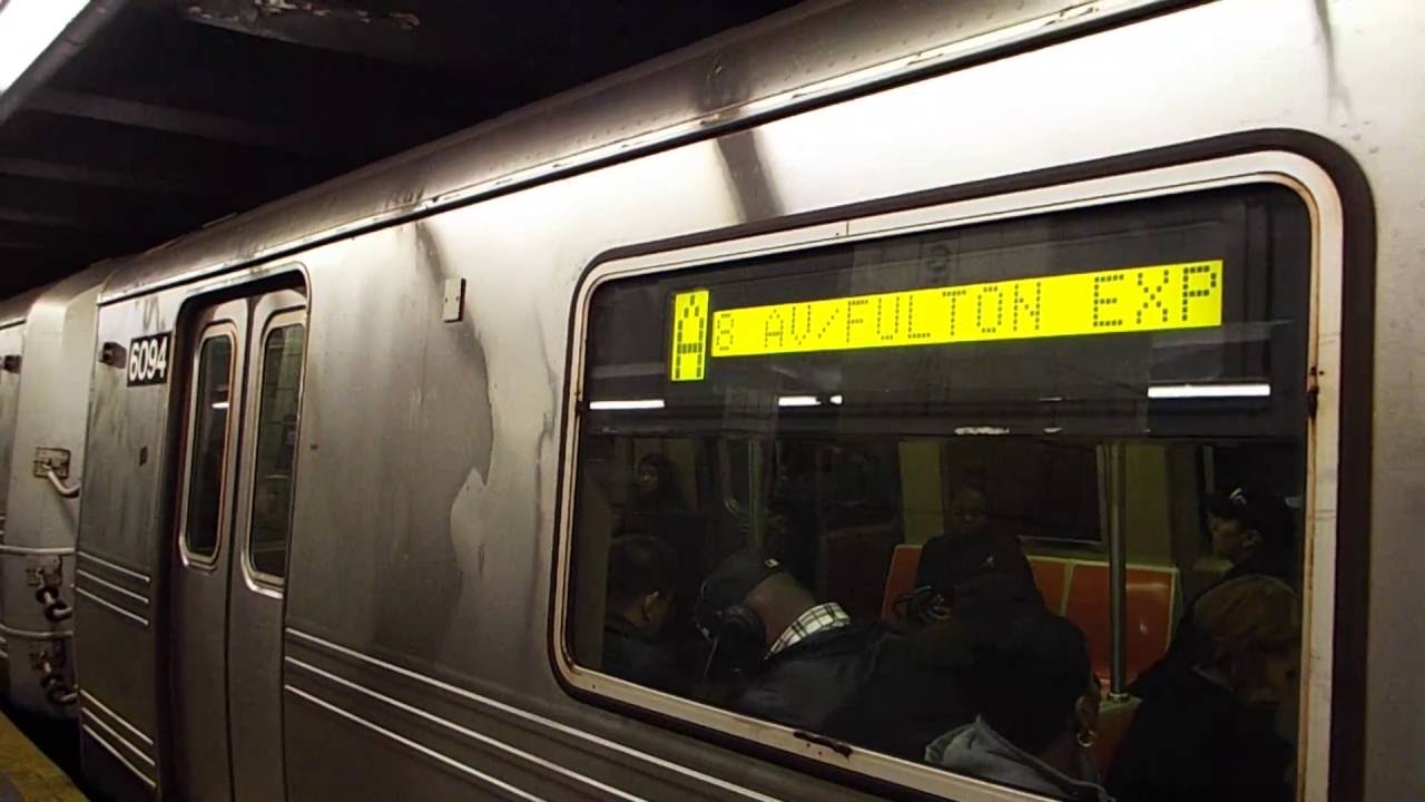 MTA NYC Subway Manhattan Bound and Far Rockaway bound R46 (A) trains at
