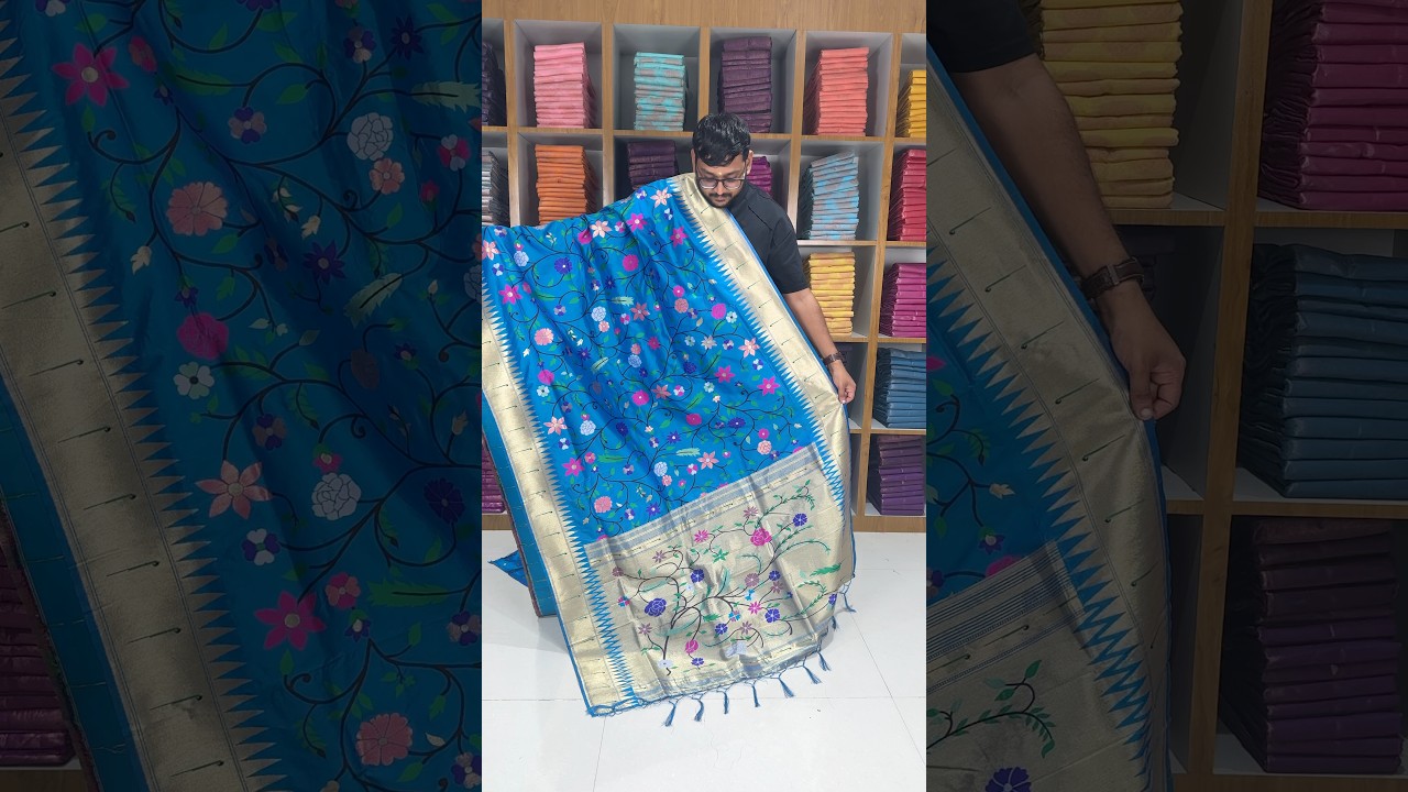 Janhvi Kapoor–Inspired Kanchivaram Paithani Silk Saree