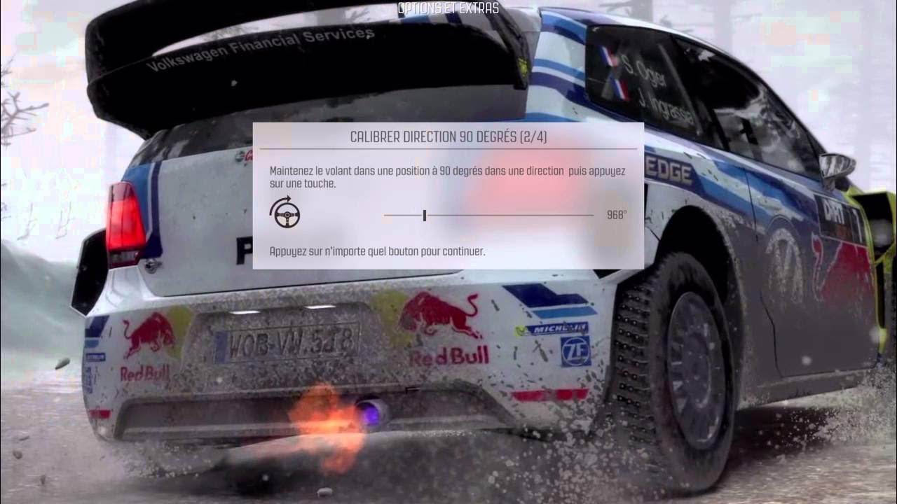 DiRT Rally Réglage volant T300rs YouTube