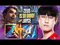 ZEUS IS SO GOOD WITH JAYCE! - T1 Zeus Plays Jayce TOP vs Xin Zhao! | Season 2022