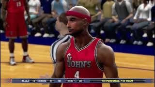 College Hoops 2K7 Xbox 360 Gameplay - St John's Red Storm vs Connecticut Huskies