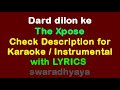 Dard dilon ke kam ho jate The Xpose WITH LYRICS, KARAOKE , Piano Instrumental By Keyboard Teacher