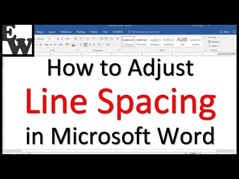 configure spacing between words in word