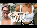 SELF TANNING HACKS! TIPS & TRICKS | Julia Havens