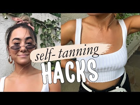 SELF TANNING HACKS! TIPS & TRICKS | Julia Havens