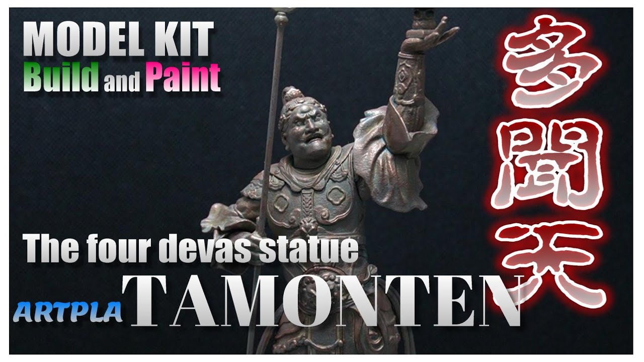 【BUILD and PAINT】 Creating TAMONTEN Plastic Model with Statue-like Paint Job【MODEL KIT】
