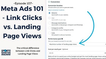 Episode 107 - Meta Ads 101 - Link Clicks vs. Landing Page Views