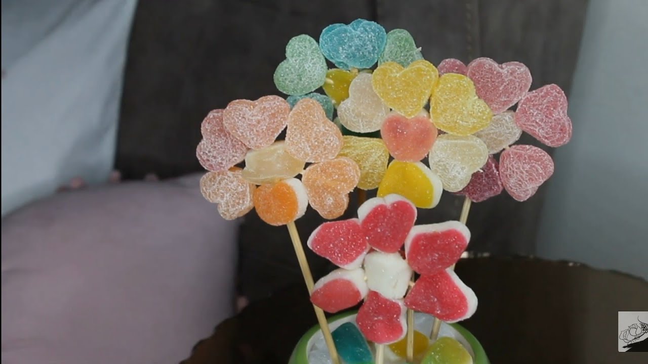 طريقة عمل باقة ورد مميزة Gummy Jelly Bouquet YouTube