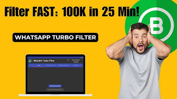 Filter 100K WhatsApp Numbers in 25 Min with Turbo Filter!