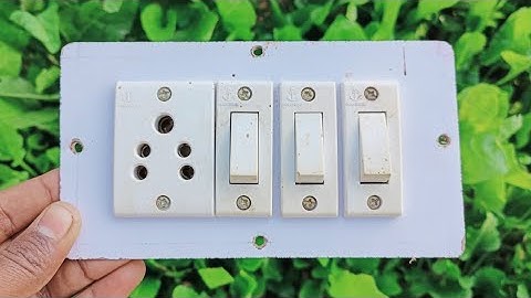 3Switch 1Socket Board Wiring Connection | board wiring | switch board connection wiring