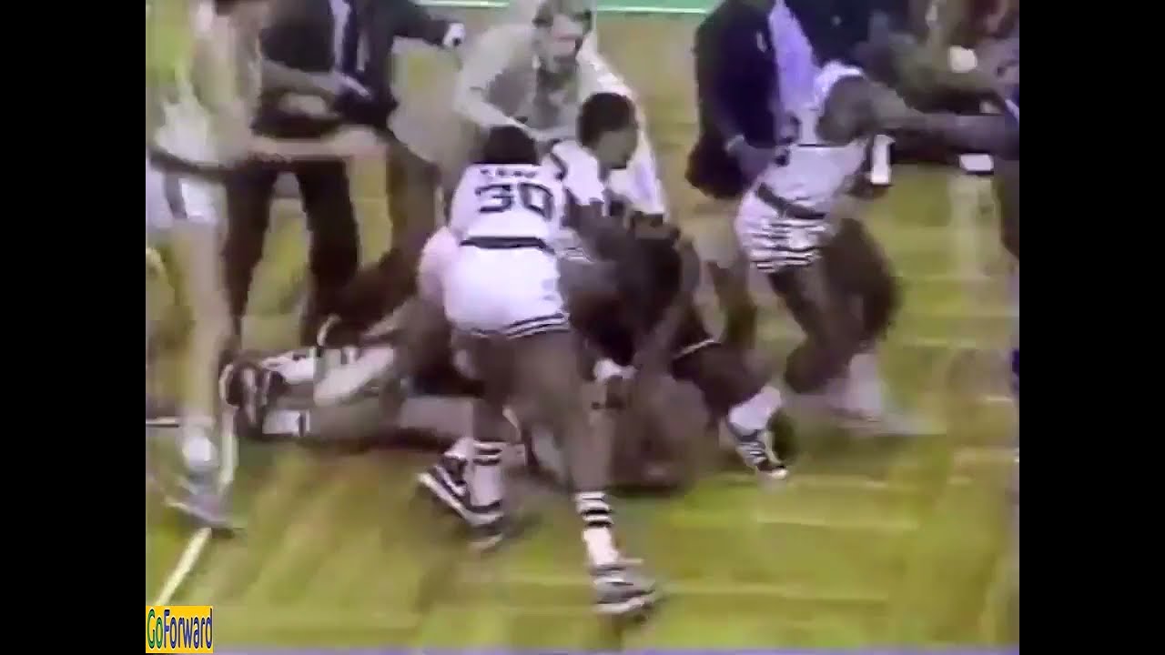 julius erving fights larry bird video