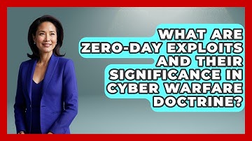 What Are Zero-Day Exploits And Their Significance In Cyber Warfare Doctrine?