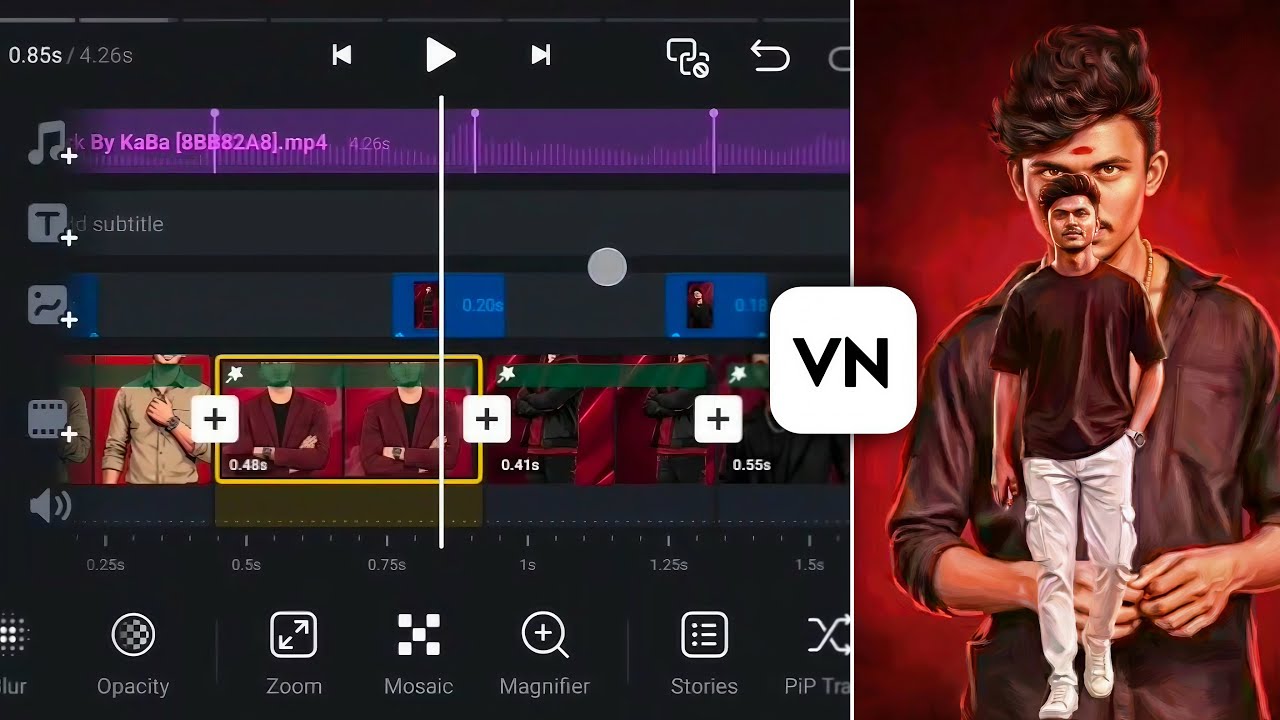 New Trending BGM Photo Video Editing In Vn App | Photo Transition Video Editing In Vn App