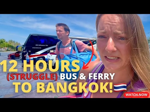*12 HOUR* Journey Koh Tao-Bangkok by Bus & Ferry (ps KHAO SAN ROAD IS INSANE!!) | Sailing Joco EP78