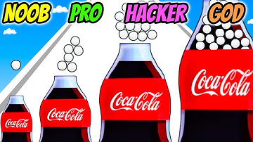 Coca Cola and Mentos (Drop and Explode) - NOOB vs PRO vs HACKER vs GOD