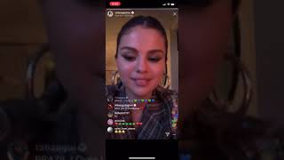 Selena Gomez Instagram Live - January 9, 2020