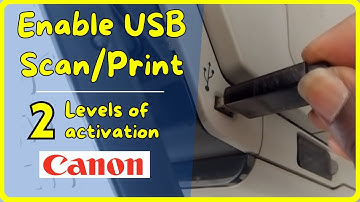How to enable USB Memory scan and print on CANON copier ( 2 levels of activation )