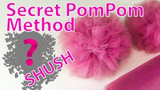 Tulle Pom Pom Tutorial - How To Using Toilet Paper Tubes #pompom