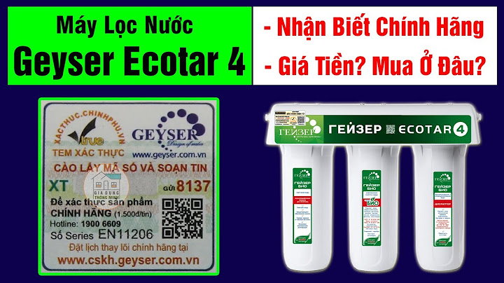 Đánh giá máy lọc nước ecotar 4