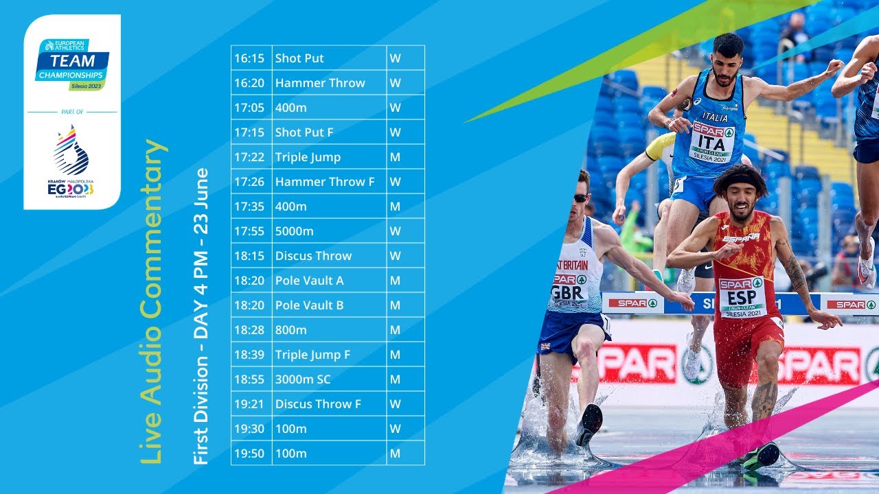 Watch Live Coverage of the 2023 European Athletics Team Championships