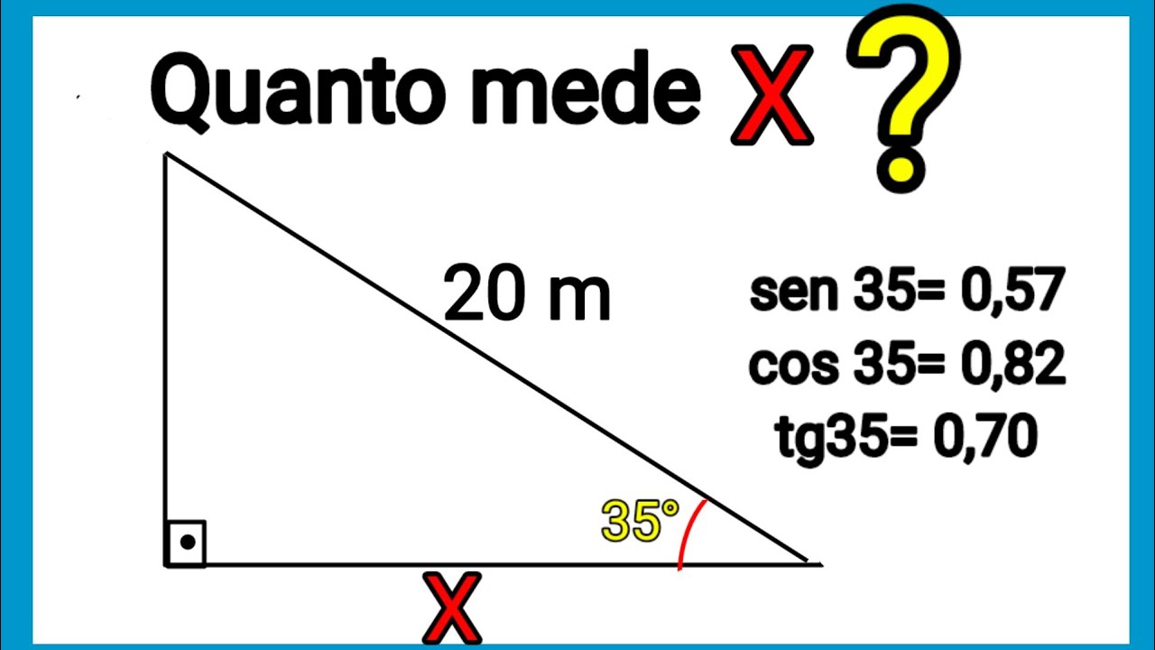 SENO, COSSENO E TANGENTE - TRIGONOMETRIA NO TRIÂNGULO RETÂNGULO \Prof. Gis/  