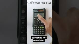 How to solve equation using scientific calculator