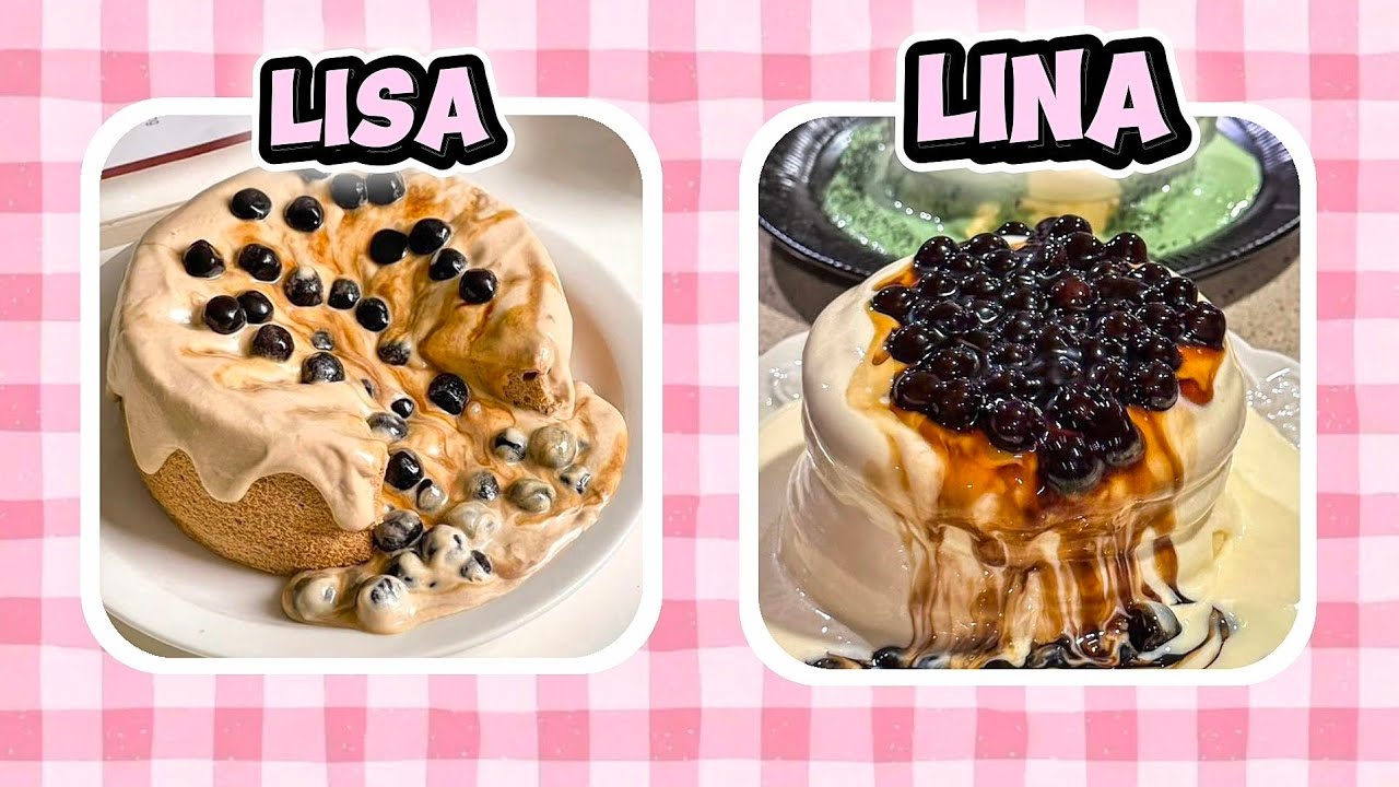 LISA OR LENA 💖 | Dessert edition 🍰🍩✨- #food #dessert #lisa #lina #quiz  #trending #fyp 
