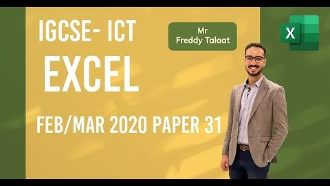 ICT OL 0417-0983 February March 2020 Paper 31 Data Analysis using  MS Excel