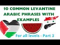 Learn 10 common levantine arabic phraseswith examples syrian  lebanese  jordanian  palestinian