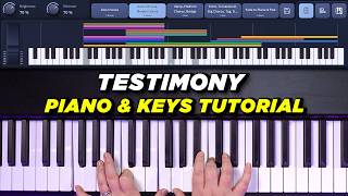 Testimony - Terrian Piano Tutorial - Sunday Keys Song Specific Patch