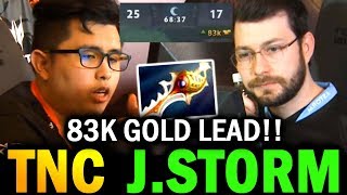 WTF 83K GOLD LEAD Weird Game - TNC vs J.STORM MDL Major Dota 2