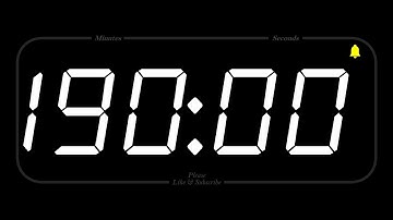 190 MINUTE - TIMER & ALARM - 1080p - COUNTDOWN